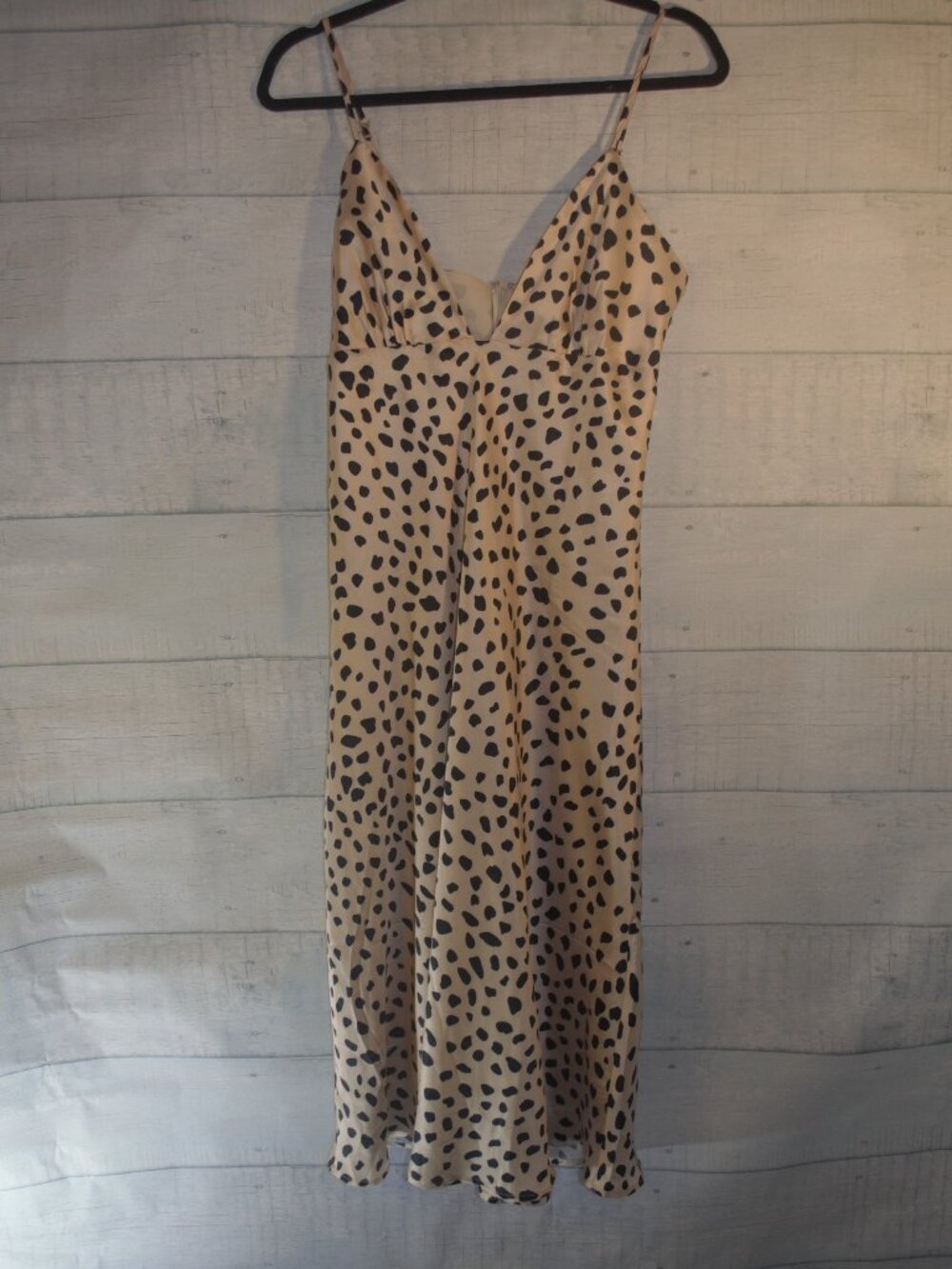 By Together leopard animal print satin like slip dress